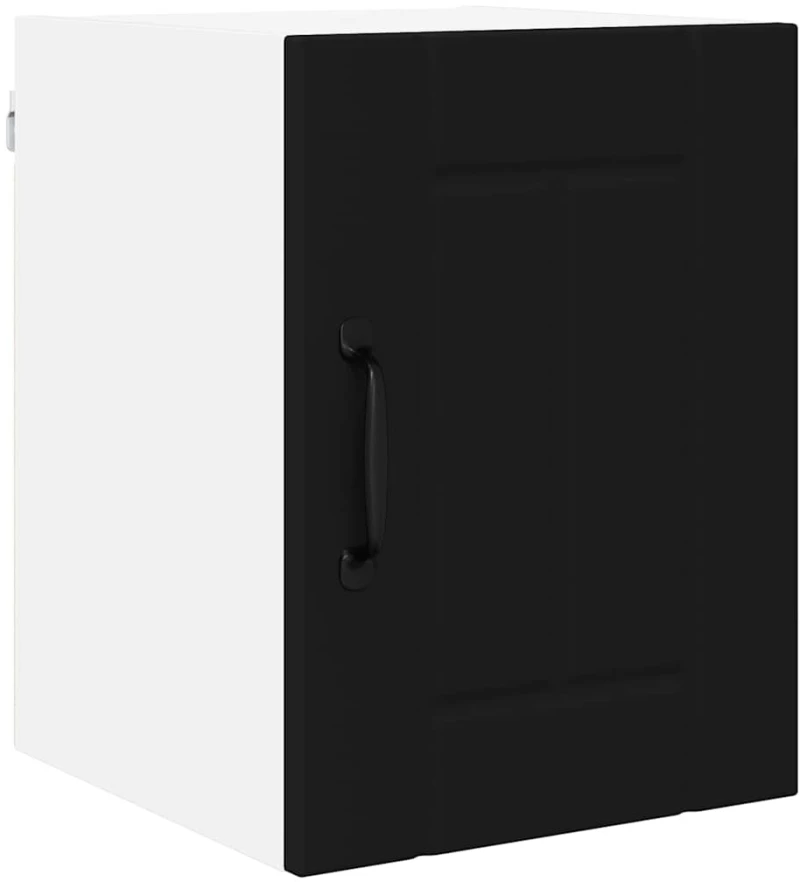 vidaXL Ντουλάπα Κουζίνας Μαύρο 30 x 31 x 40 εκ. Επεξεργασμένο ξύλο