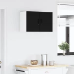 vidaXL Ντουλάπα Κουζίνας Μαύρο 30 x 31 x 40 εκ. Επεξεργασμένο ξύλο