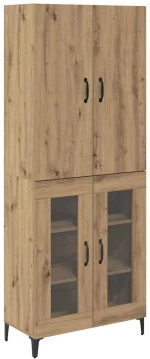 vidaXL Highboard Artisan Oak 69,5 x 34 x 180 εκ. Επεξεργασμένο ξύλο