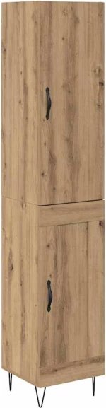 vidaXL Highboard Artisan Oak 69,5 x 34 x 180 εκ. Επεξεργασμένο ξύλο
