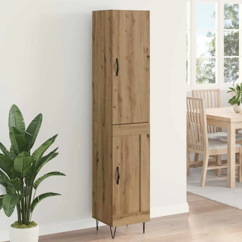 vidaXL Highboard Artisan Oak 69,5 x 34 x 180 εκ. Επεξεργασμένο ξύλο