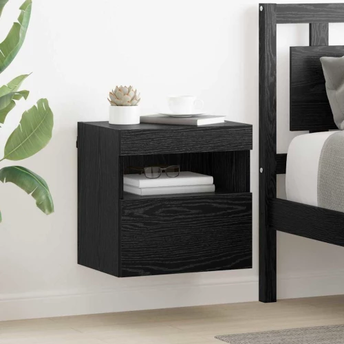 vidaXL Βάσεις τηλεόρασης Επιτοίχιο 2 pcs Μαύρη Οξυά 40 x 30 x 40 εκ