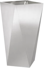 vidaXL Γλάστρα Ασημί 40 x 40 x 75 cm Ανοξείδωτο ατσάλι