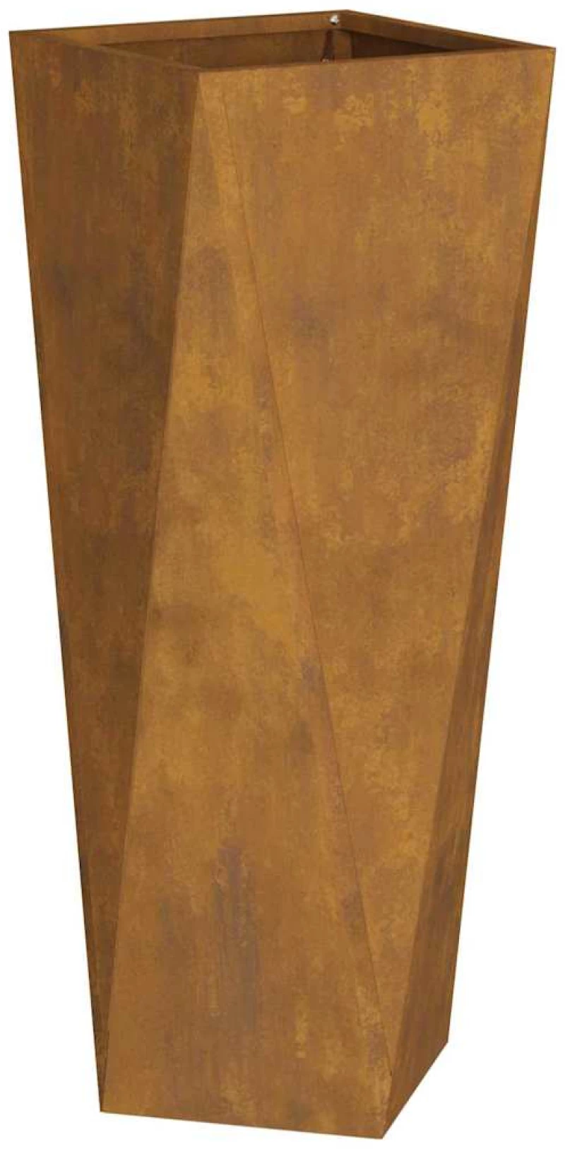 vidaXL Γλάστρα Σκ rusty 30 x 30 x 75 εκ Ατσάλι Σκληρυθέν στον Αέρα