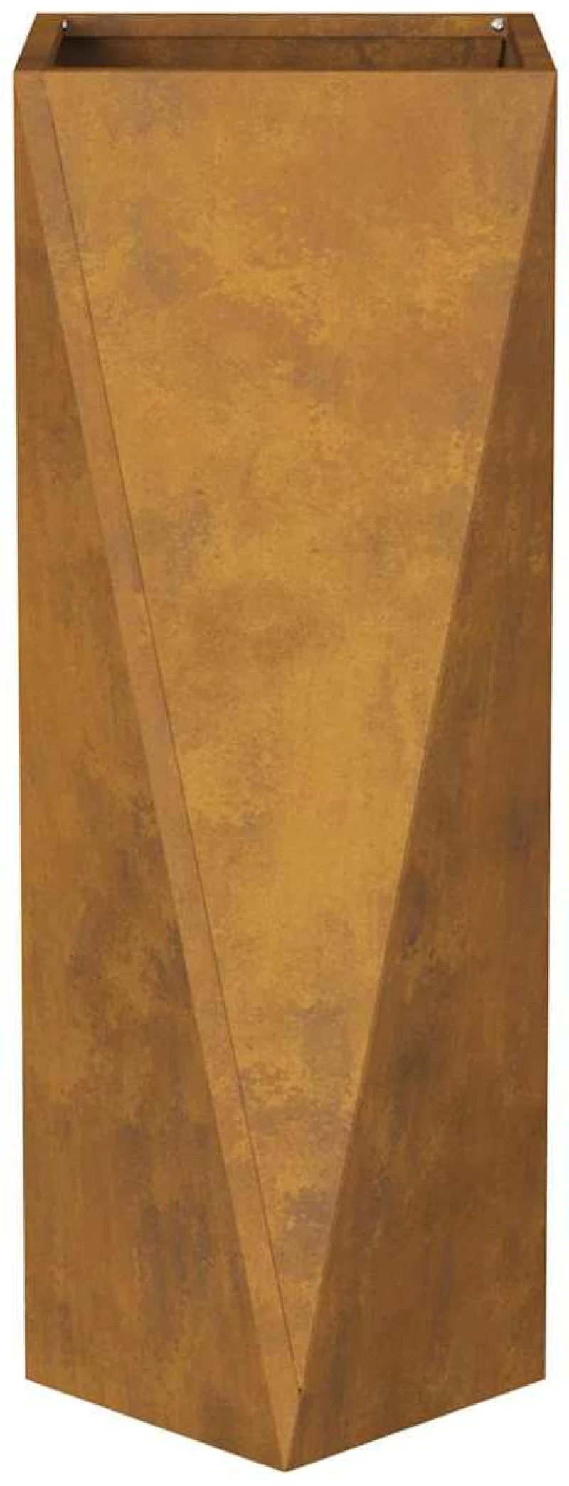 vidaXL Γλάστρα Σκ rusty 30 x 30 x 75 εκ Ατσάλι Σκληρυθέν στον Αέρα