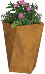 vidaXL Γλάστρα Σκ rusty 50 x 50 x 75 cm Ατσάλι Σκληρυθέν στον Αέρα