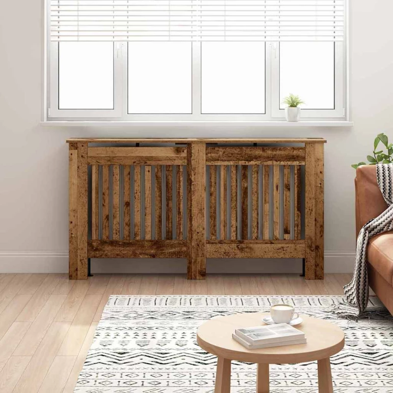 vidaXL Καπάκι Καλοριφέρ Παλιό Ξύλο 152 x 19 x 81,5 cm