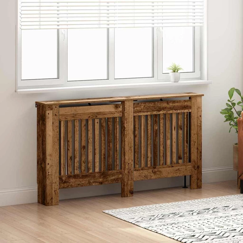 vidaXL Καπάκι Καλοριφέρ Παλιό Ξύλο 152 x 19 x 81,5 cm