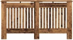 vidaXL Καπάκι Καλοριφέρ Παλιό Ξύλο 152 x 19 x 81,5 cm