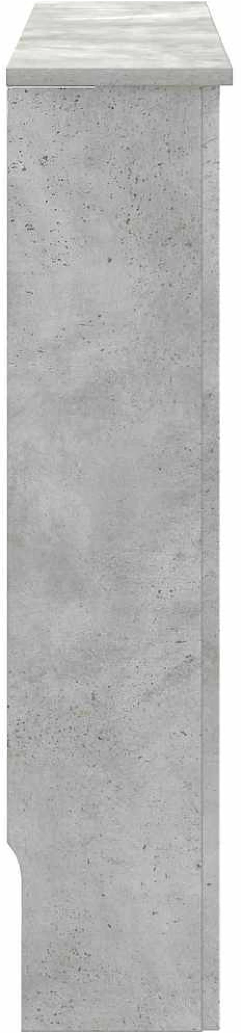 vidaXL Καπάκι Καλοριφέρ Σκυρόδεμα Γκρι 78 x 19 x 81,5 cm