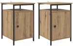 vidaXL Κομοδίνο 2 pcs Artisan Oak 40 x 42 x 60 εκ. Επεξεργασμένο ξύλο