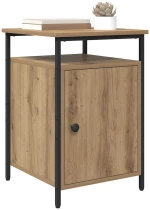 vidaXL Κομοδίνο 2 pcs Artisan Oak 40 x 42 x 60 εκ. Επεξεργασμένο ξύλο