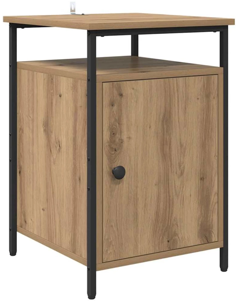 vidaXL Κομοδίνο 2 pcs Artisan Oak 40 x 42 x 60 εκ. Επεξεργασμένο ξύλο