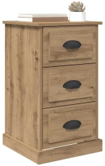 vidaXL Κομοδίνο Artisan Oak 39 x 39 x 67,5 εκ. Επεξεργασμένο ξύλο