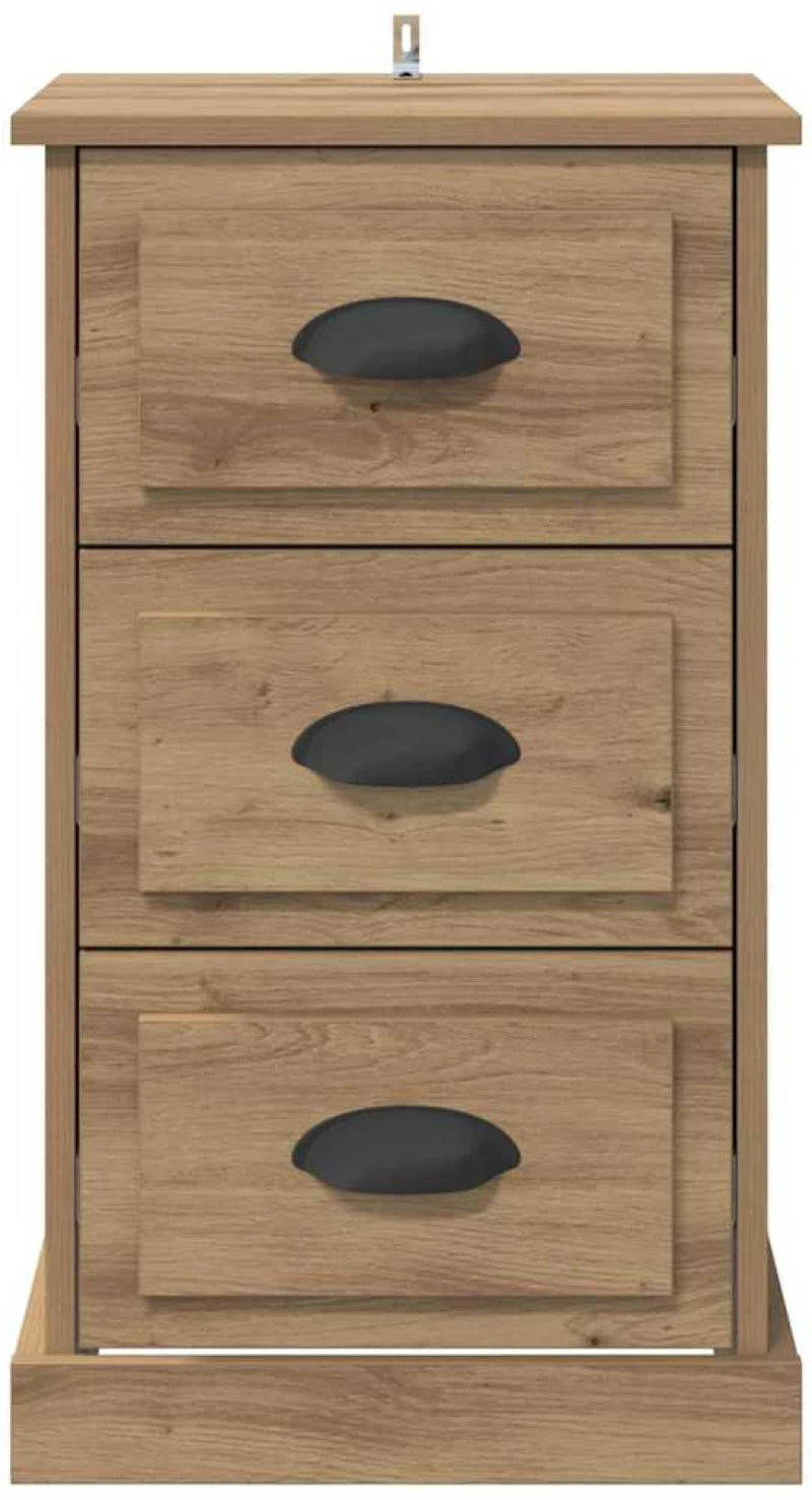 vidaXL Κομοδίνο Artisan Oak 39 x 39 x 67,5 εκ. Επεξεργασμένο ξύλο