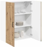 vidaXL Κρεμαστό ντουλάπι κουζίνας Artisan Oak 80 x 31 x 100 εκ.