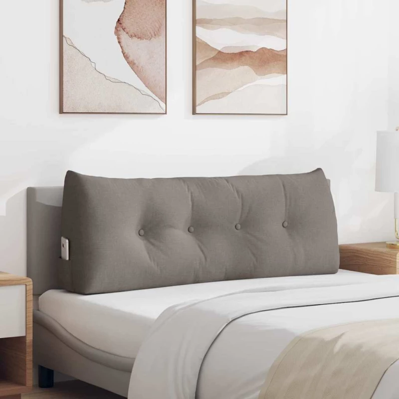 vidaXL Μαξιλάρι Πλάτης Taupe 120 x 24 x 50 εκ ύφασμα