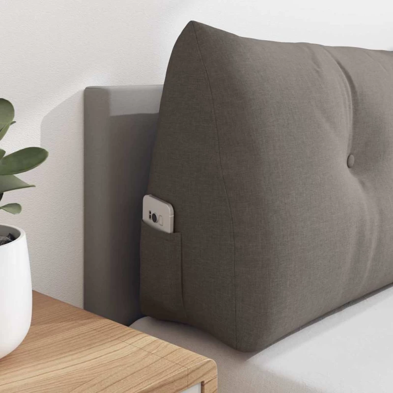vidaXL Μαξιλάρι Πλάτης Taupe 120 x 24 x 50 εκ ύφασμα