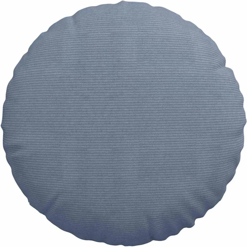 vidaXL Μαξιλάρια καθισμάτων 2 pcs Μπλε Ø 60 cm Υφασμάτινο Κορντουρά