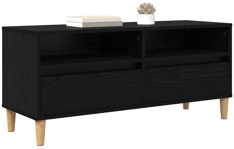 vidaXL Ντουλάπι TV Μαύρη Οξυά 100 x 34,5 x 44,5 εκ. Επεξεργασμένο ξύλο