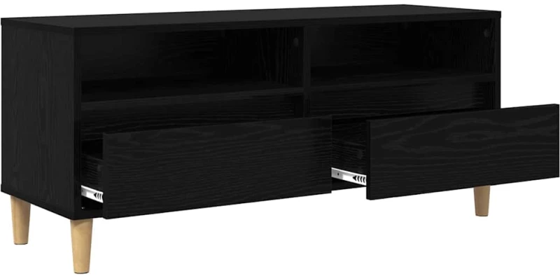 vidaXL Ντουλάπι TV Μαύρη Οξυά 100 x 34,5 x 44,5 εκ. Επεξεργασμένο ξύλο