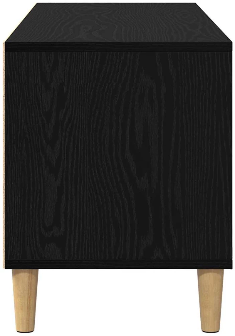 vidaXL Ντουλάπι TV Μαύρη Οξυά 100 x 34,5 x 44,5 εκ. Επεξεργασμένο ξύλο