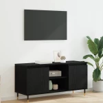 vidaXL Ντουλάπι TV Μαύρη Οξυά 104 x 35 x 50 εκ. Επεξεργασμένο ξύλο