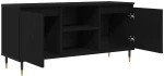 vidaXL Ντουλάπι TV Μαύρη Οξυά 104 x 35 x 50 εκ. Επεξεργασμένο ξύλο
