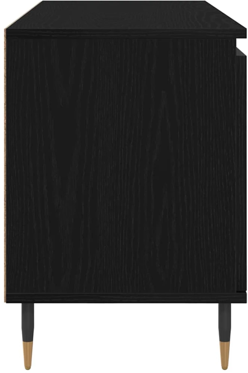 vidaXL Ντουλάπι TV Μαύρη Οξυά 104 x 35 x 50 εκ. Επεξεργασμένο ξύλο