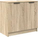 vidaXL Ντουλάπι Μπάνιου με αποθήκευση Δρύς Sonoma 64,5 x 33,5 x 59 εκ.