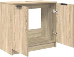vidaXL Ντουλάπι Μπάνιου με αποθήκευση Δρύς Sonoma 64,5 x 33,5 x 59 εκ.