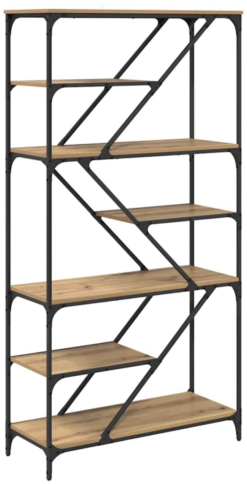 vidaXL Ράφι Βιβλίων Artisan Oak 91 x 36 x 176 εκ Επεξεργασμένο ξύλο