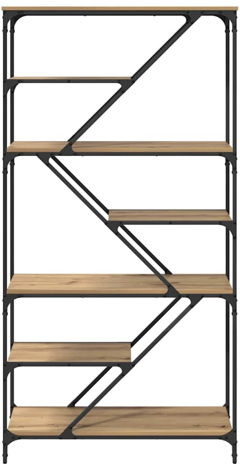 vidaXL Ράφι Βιβλίων Artisan Oak 91 x 36 x 176 εκ Επεξεργασμένο ξύλο