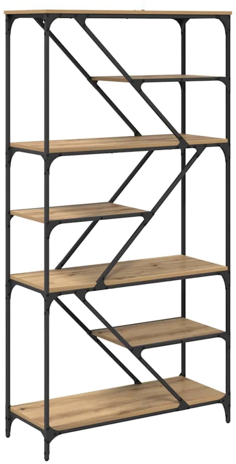 vidaXL Ράφι Βιβλίων Artisan Oak 91 x 36 x 176 εκ Επεξεργασμένο ξύλο