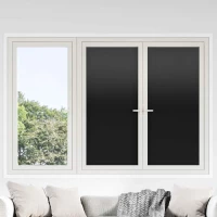 vidaXL Στατική Μεμβράνη Παράθυρου Μαύρο 60 x 2000 cm PVC