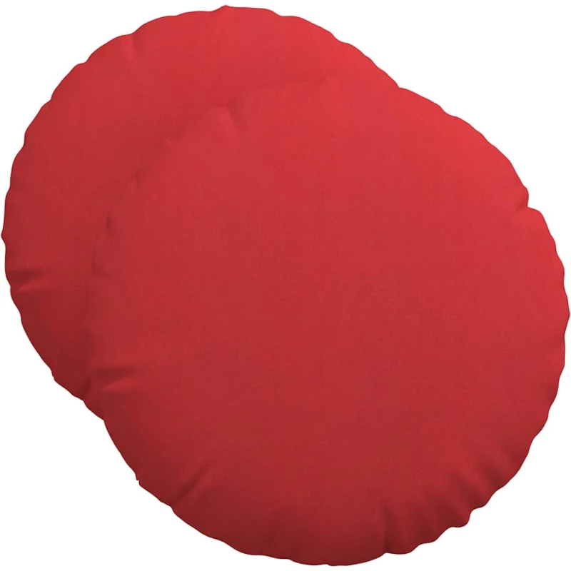 vidaXL Μαξιλάρια καθισμάτων 2 pcs Κόκκινο Ø50 x 19 εκ ύφασμα