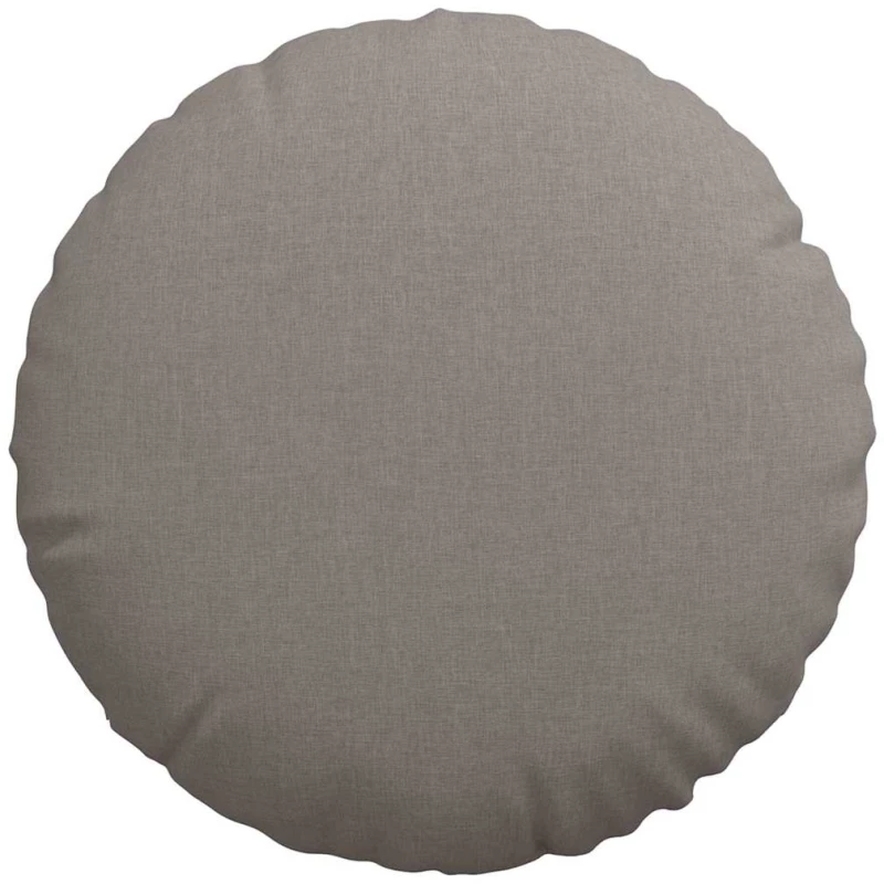 vidaXL Μαξιλάρια καθισμάτων 2 pcs Taupe Ø60 x 21 εκ ύφασμα