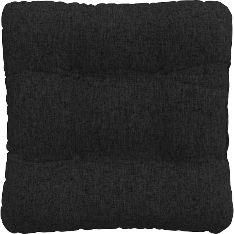 vidaXL Μαξιλάρια καθισμάτων 4 pcs Μαύρο 40 x 40 x 12 εκ. ύφασμα