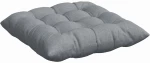 vidaXL Μαξιλάρια καθισμάτων 2 pcs Ανοιχτό γκρι 40 x 40 x 6 cm ύφασμα