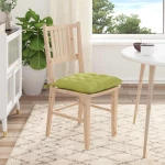 vidaXL Μαξιλάρια καθισμάτων 2 pcs Ανοιχτό Πράσινο 40 x 40 x 6 cm