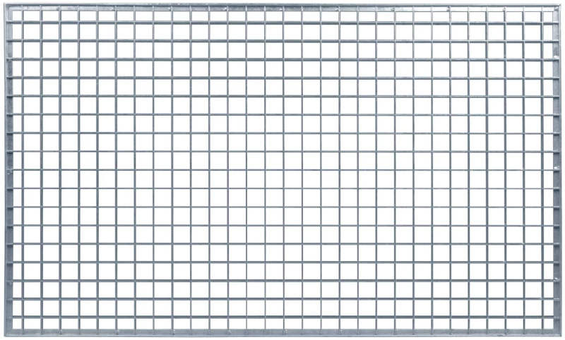 vidaXL Σίτα Ασημί 100 x 60 x 2 cm Γαλβανισμένο Ατσάλι Ψυχρής Βύθισης