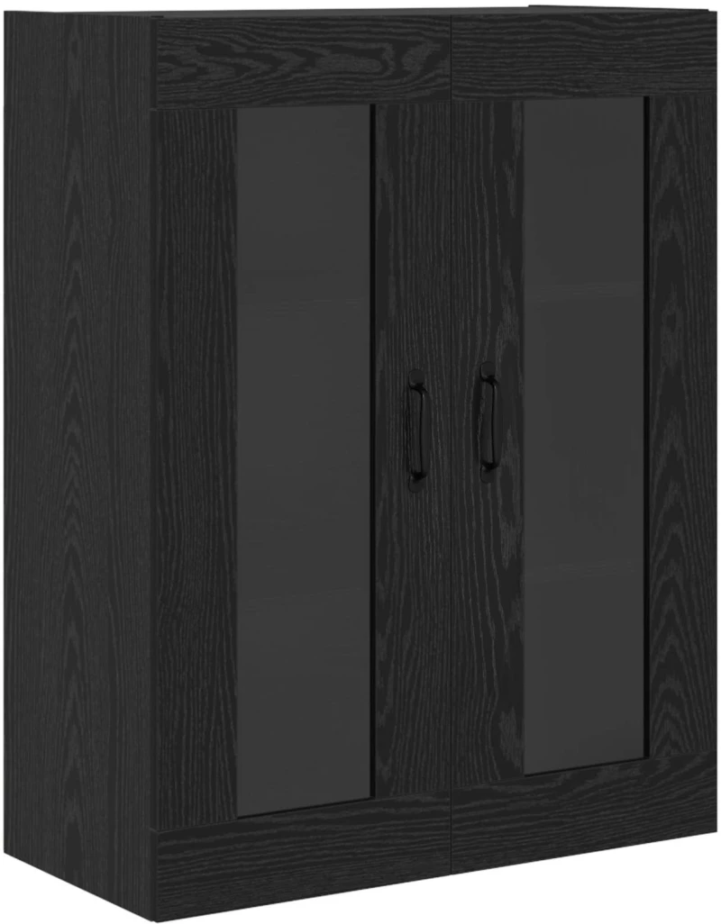 vidaXL Highboard Μαύρη Οξυά 69,5 x 34 x 180 εκ. Επεξεργασμένο ξύλο