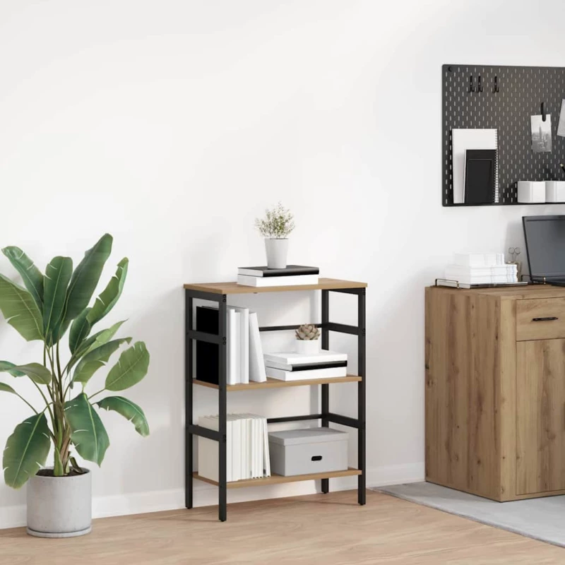 vidaXL Ράφι Βιβλίων Artisan Oak 60 x 29,5 x 81 εκ Επεξεργασμένο ξύλο