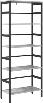 vidaXL Ράφι Βιβλίων Γκρίζο Σονομα 60 x 29,5 x 149 εκ