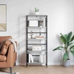 vidaXL Ράφι Βιβλίων Γκρίζο Σονομα 60 x 29,5 x 149 εκ