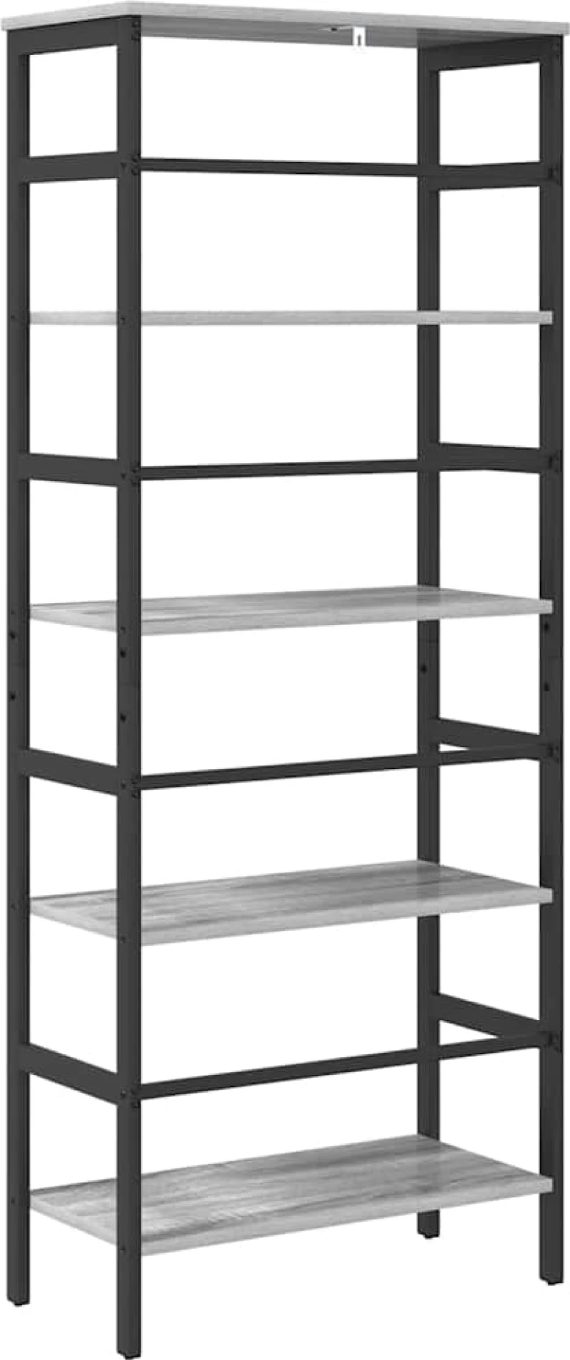 vidaXL Ράφι Βιβλίων Γκρίζο Σονομα 60 x 29,5 x 149 εκ
