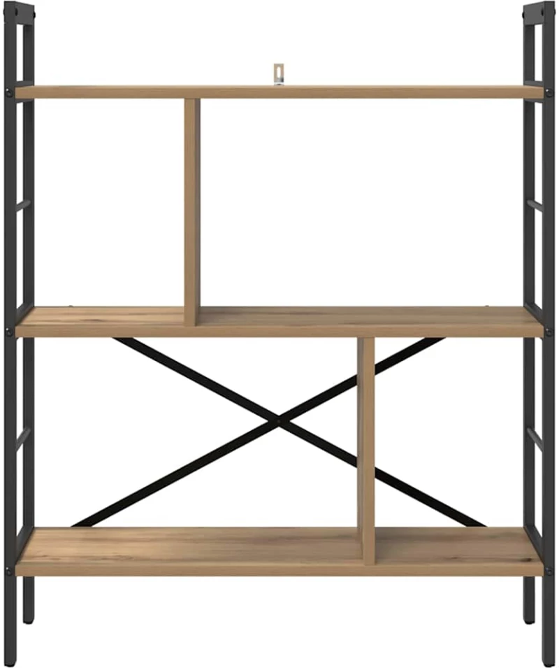vidaXL Ράφι Βιβλίων Artisan Oak 75 x 30 x 91 εκ. Επεξεργασμένο ξύλο