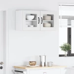 vidaXL Κρεμαστό ντουλάπι κουζίνας με ράφι 2 pcs Λευκό 40 x 31 x 40 εκ.