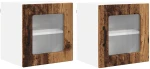 vidaXL Κρεμαστό ντουλάπι κουζίνας 2 pcs Παλιό Ξύλο 40 x 31 x 40 εκ.