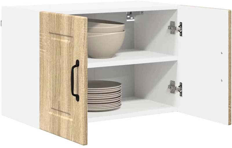 vidaXL Κρεμαστό ντουλάπι κουζίνας 2 pcs Δρύς Sonoma 60 x 31 x 40 εκ